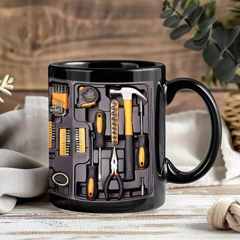 💥 Flash Sale – Up to 50% Off! ☕Creativity Funny Coffee Mug - Mechanic Toolbox Set